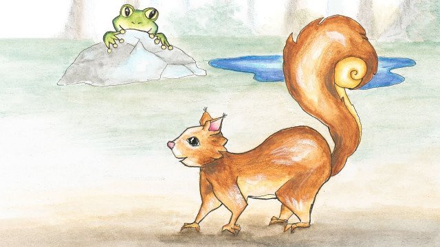 Veveričji rep iz knjige Življenje v gozdu, Deni Kragelj