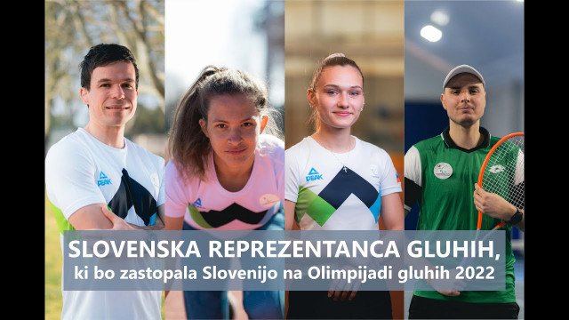 Športniki, ki bodo zastopali Slovenijo na olimpijadi gluhih
