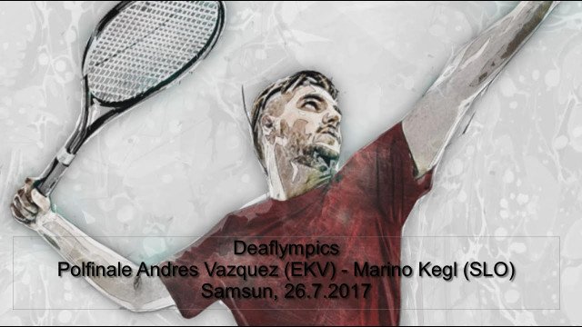 Tenis - Polfinale: Andres Vazquez (EKV) - Marino Kegl (SLO)