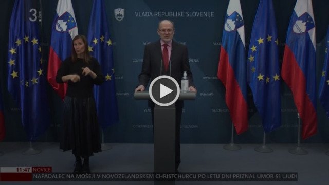 Izjava državnega sekretarja Aleša Cantaruttija in poveljnika Republiškega štaba CZ Srečka Šestana