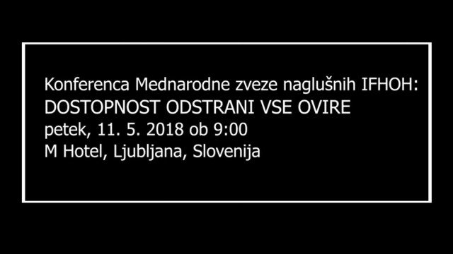 TEDEN NAGLUŠNIH, 7. do 12. maj 2018, Ljubljana, Slovenija