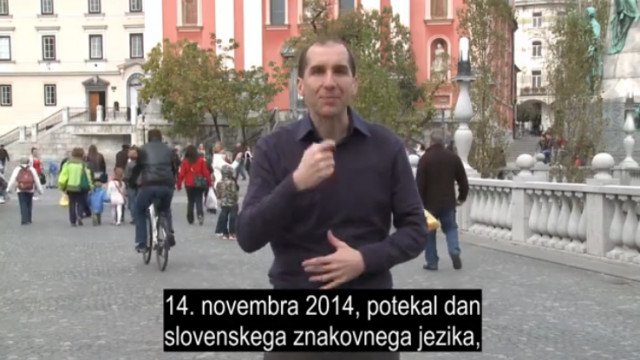 14. november Dan znakovnega jezika "Moje roke so moj jezik"