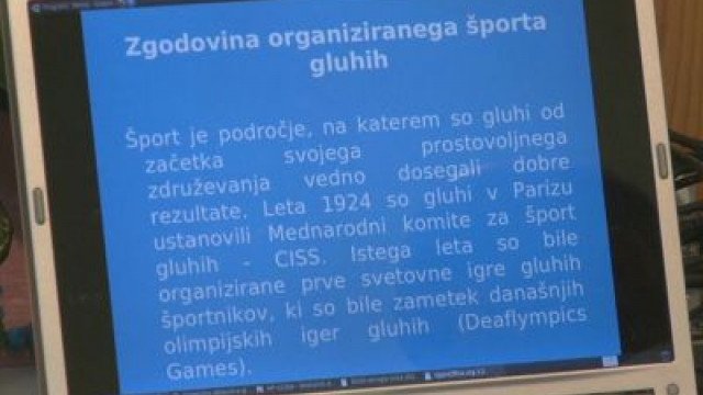 Predstavitev Športne zveze gluhih Slovenije