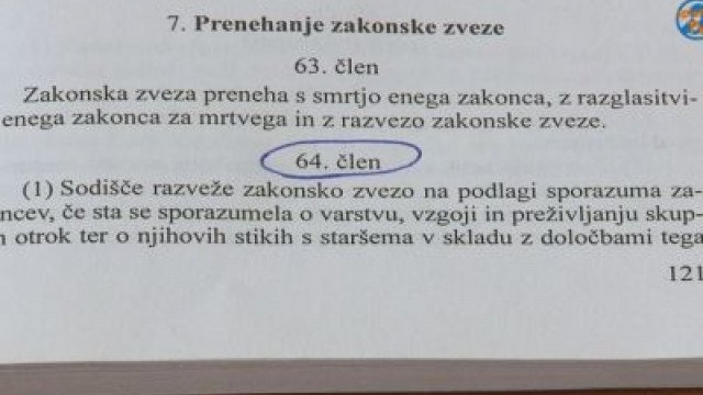 PRAVNI KOTIČEK: Razveza