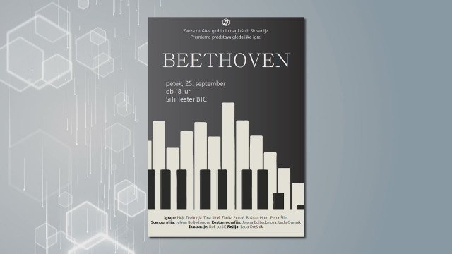 Vabilo na gledališko predstavo Beethoven