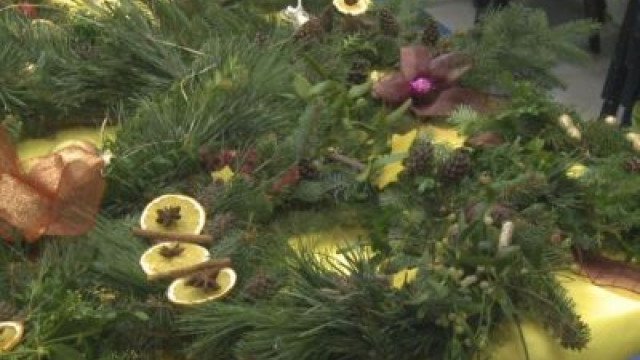 V Krškem smo izdelovali adventne venčke
