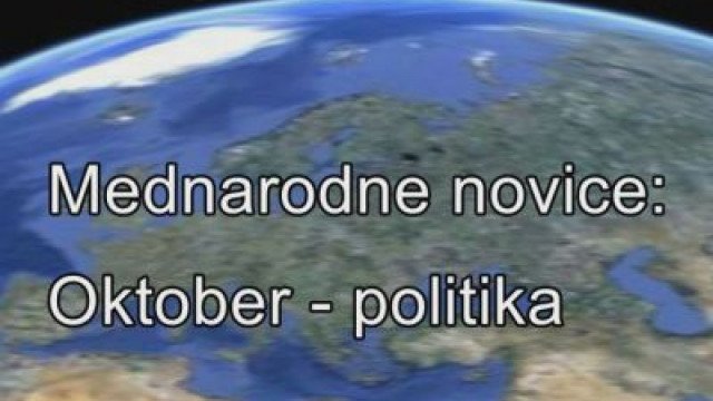 Mednarodne novice: Oktober - politika