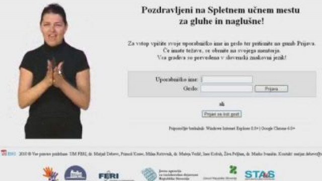 Spletno učno mesto za gluhe in naglušne