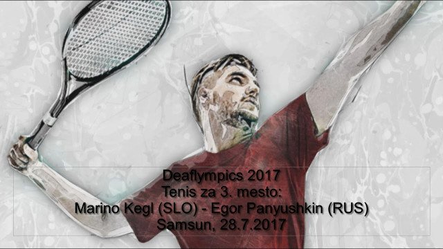 Tenis za 3. mesto: Marino Kegl (SLO) - Egor Panyushkin (RUS)