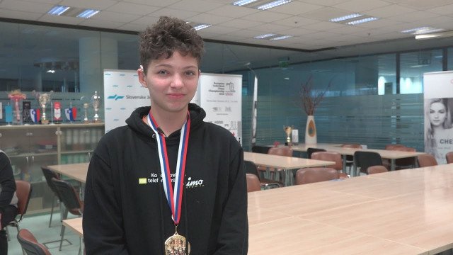 14-letni Bruno državni prvak v šahu