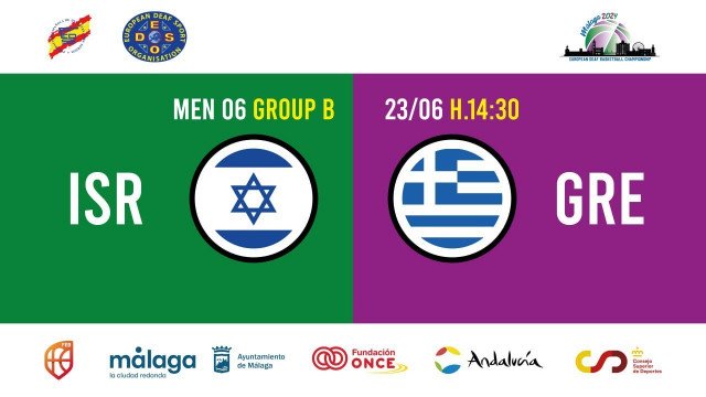 Malaga: EP gluhih v košarki, 6. tekma moških danes ob 14.30 med Izraelom in Grčijo (skupina B)