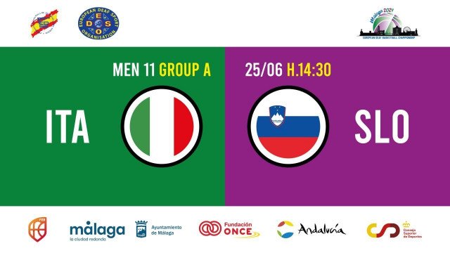 Malaga: EP gluhih v košarki, 11. tekma moških danes ob 14.30 med Italijo in Slovenijo (skupina A)