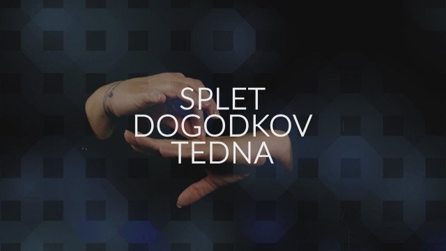 SPLET DOGODKOV TEDNA, 11. 10. 2024