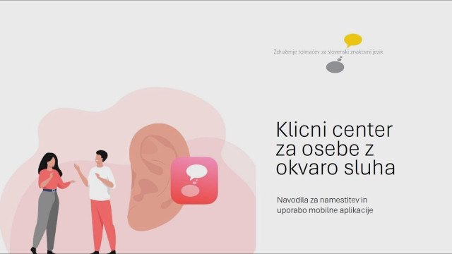 APLIKACIJA KLICNI CENTER ZA OSEBE Z OKVARO SLUHA